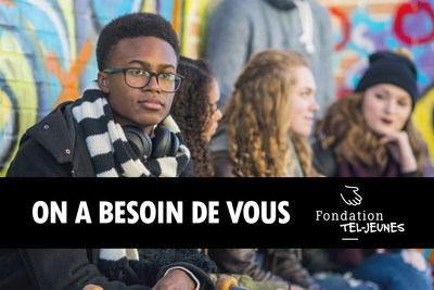 La Fondation Tel-jeunes  a besoin de votre aide et lance sa toute premire campagne de sociofinancement. (Groupe CNW/Fondation Tel-jeunes)