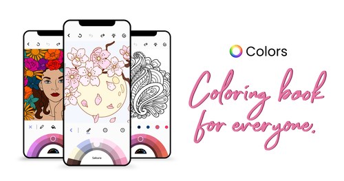 Tap to Color: Free Coloring Book App 'Colors' Launches Globally