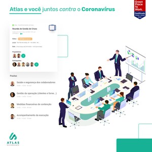 Contra a crise do coronavírus, startup Atlas Governance fornecerá gratuitamente software e orientação para comitês de gestão de crises