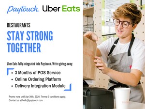 Paytouch Partnering with UberEats and Local Restaurants to Boost Delivery Orders During COVID-19 Lockdown