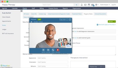 Therapy Brands telehealth solutions allows therapists to connect with patients virtually.