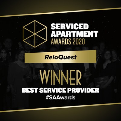 ReloQuest Wins Global Award for Best Service Provider, from Serviced Apartment's