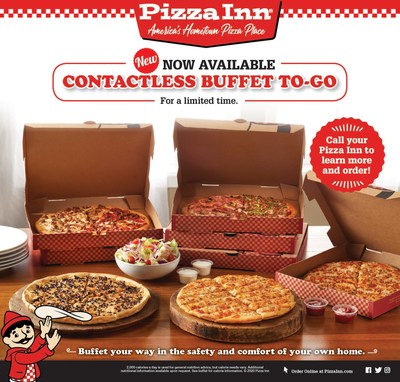 Pizza Inn Launches New Contactless Buffet To Go for Carryout and Delivery.