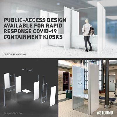 Le concepteur et industriel ASTOUND Group développe et fabrique en 72 heures des conceptions innovantes pour les kiosques de réponse rapide pour le confinement lié à la COVID-19