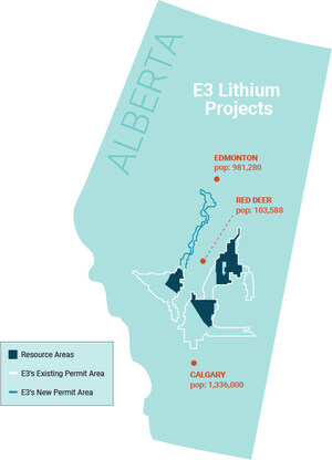 E3 Metals Corp. Acquires Additional Strategic Land for the Alberta Lithium Project