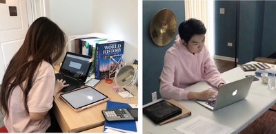 Amerigo students continue to work on their studies in an online learning environment from their dorm rooms Amerigo students continue to work on their studies in an online learning environment from their dorm rooms