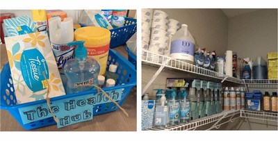 An ample supply of disinfectants and sanitizers in an Amerigo campus An ample supply of disinfectants and sanitizers in an Amerigo campus