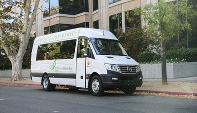 Shown: A GreenPower Motor EV Star electric bus