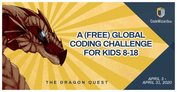 The Dragon Quest, A (Free) Coding Challenge for Kids 8-18 (https://codewizardshq.com/challenge)