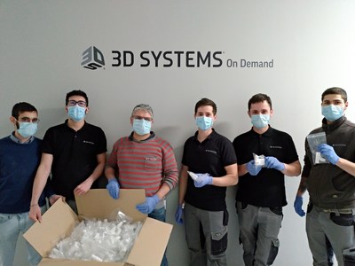 3D Systems&rsquo; On Demand team in Pinerolo, Italy partnered with Isinnova (Brescia, Italy) to produce 100 valves enabling creation of an emergency ventilator mask.