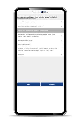 Example of the Alpha COVID-19 Risk Assessment App