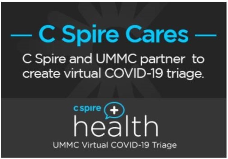 The University of Mississippi Medical Center and the Mississippi State Department of Health on Tuesday will open two mobile COVID-19 sample collection sites for one day only on Tuesday, March 31 in Vicksburg and Greenwood, Mississippi. Individuals with symptoms must first go through a free screening from a UMMC clinician through the C Spire Health UMMC Virtual COVID-19 Triage telehealth smartphone app, available for download on the Apple App Store or Google Play Store. The University of Mississippi Medical Center and the Mississippi State Department of Health on Tuesday will open two mobile COVID-19 sample collection sites for one day only on Tuesday, March 31 in Vicksburg and Greenwood, Mississippi. Individuals with symptoms must first go through a free screening from a UMMC clinician through the C Spire Health UMMC Virtual COVID-19 Triage telehealth smartphone app, available for download on the Apple App Store or Google Play Store.