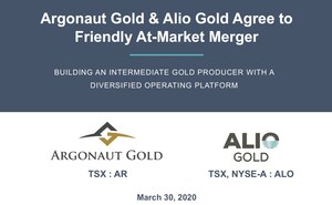 Argonaut Gold and Alio Gold Announce Friendly At-Market Merger