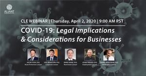 Aliant® Announces CLE Webinar on COVID-19 Legal Issues and Business Considerations