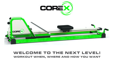 New fitness machine CoreX lets you work out at home when and where you want offering over 100 exercises for a full body workout. Cardio, HIIT, strength training, Pilates and toning. Compact and easy to store, this modern machine fits in any small space, apartment or home. The CoreX will supply up to 225 pounds of resistance for strength training exercises like bench press and squats with the included steel weight bar and ground plate. Built to last, save time and get the body you want.