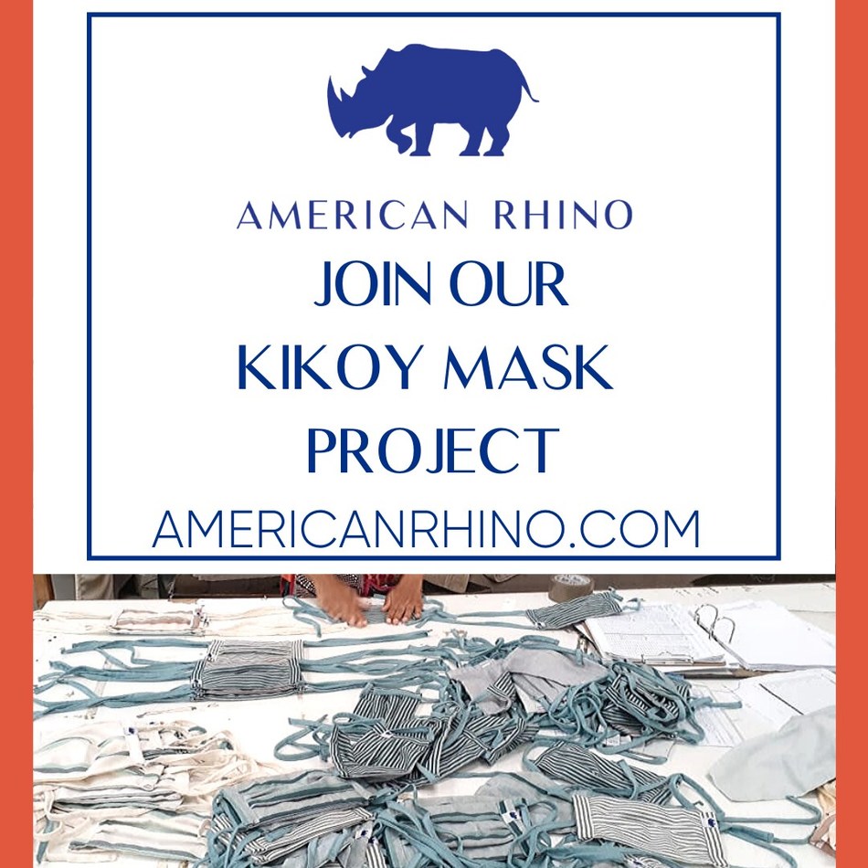American Rhino Donating Kikoy Masks to Boston Healthcare Workers and