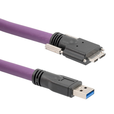 L-com Launches New High-Flex, Continuous Motion USB 3.0 Cable Assemblies with Machine Vision Thumbscrews