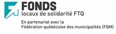 Logo : Fonds locaux de solidarité FTQ (Groupe CNW/Fédération québécoise des municipalités)