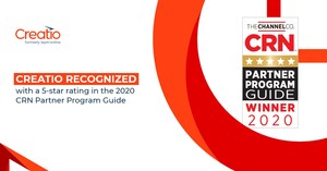 Creatio Recognized with a 5-Star Rating in the 2020 CRN Partner Program Guide