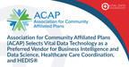 Association for Community Affiliated Plans (ACAP) Selects Vital Data Technology as a Preferred Vendor for Business Intelligence, Data Science, Healthcare Care Coordination, and HEDIS®