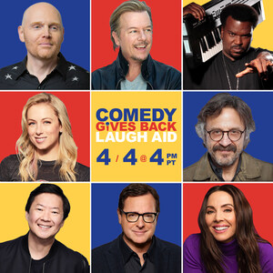 Celebrity Comedians Unite April 4 for LAUGH AID: A Live Stream Benefitting Comedy Gives Back's Covid-19 Emergency Relief Fund