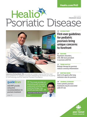 The premiere issue of Healio Psoriatic Disease debuts this May. This first-of-its-kind news magazine will inform Dermatologists about the burden of psoriatic disease and the emerging understanding of psoriasis as a systemic disease.