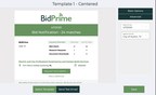 BidPrime Now Giving Customers Highly Flexible Control Over Presentation of Emails Alerting to Newest Gov't Solicitations