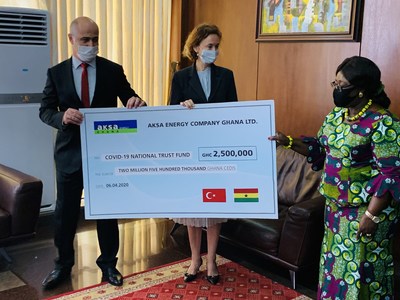 Aksa Energy Donates GHS 2.5 Million to Support Ghana's COVID-19 Combat