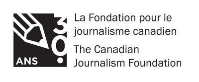 CJF 30-year logo (French) (Groupe CNW/La Fondation pour le journalisme canadien)