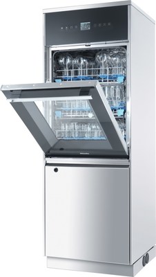 The Miele PLW 6111 [DP BO SC CL H14 CS PR SV UL] Laboratory Glassware Washer offers 3 wash levels in a Slim Line design with steam condenser, boiler, printer, conductivity sensor, and chamber light. The slim design, just 23 3/5" wide, fits in the smallest of spaces while ensuring a high capacity. In combination with the chamber lighting, the glass door allows a visual check of the current status. The freely programmable control enables excellent results with different loads. A residue-free final rinse offers perfect results. More information can be found at www.mieleusa.com/professional.