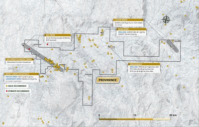 Figure 4: Providence Project overview Map (CNW Group/Fosterville South Exploration Ltd.)