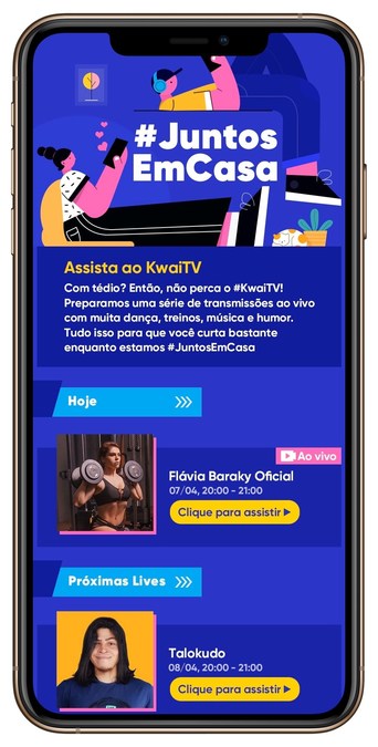 Kwai realiza livestream e-commerce no Brasil em parceria com Casas