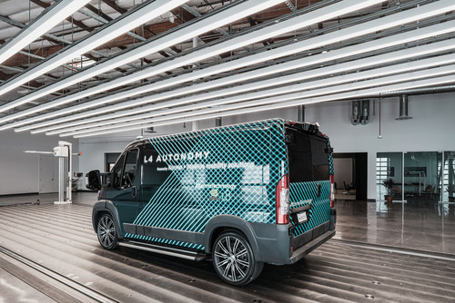 The Karma Level 4 E-Flex Van, a collaboration with NVIDIA and WeRide, enables electrified autonomous last mile transportation solutions.