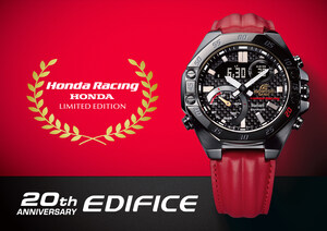 Casio launcht gemeinsam mit Honda Racing entwickeltes Modell zum 20. Jubiläum von EDIFICE