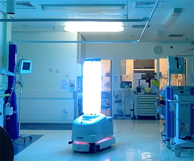 UV Robot Disinfect ER Room