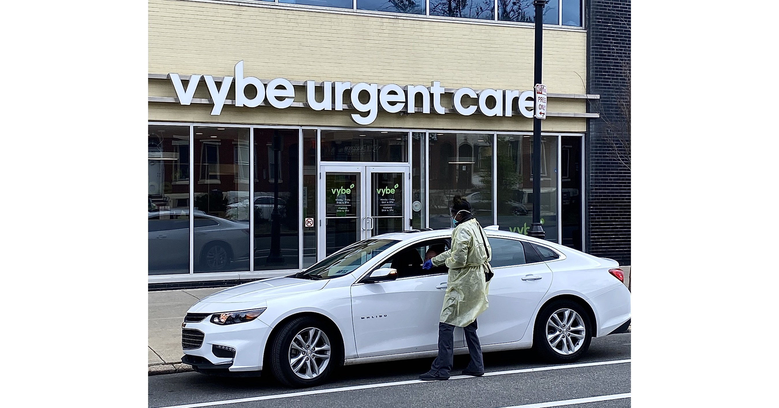 Driveup COVID19 Testing Available at vybe urgent care