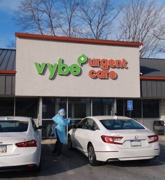Driveup COVID19 Testing Available at vybe urgent care
