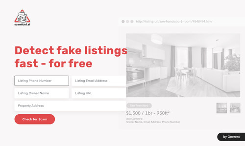 Avoid rental scams by detecting fake listings with Scamlord.ai