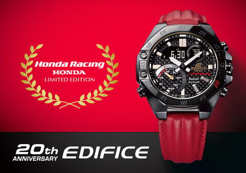 Casio marks 20th anniversary of EDIFICE collection with limited edition Honda racing timepiece