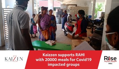 Kaizzen supports RAHI with 20,000 Meals for Covid19 vulnerable groups
