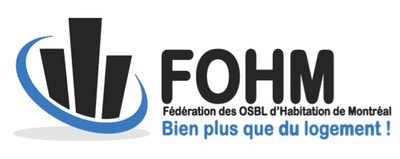 Logo de la Fdration des OSBL d'habitation de Montral (Groupe CNW/Fdration des OSBL d''habitation de Montral (FOHM))