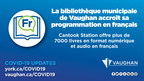 La bibliothèque municipale de Vaughan accroît sa programmation en français