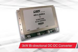 Calex Announces Ruggedized 3kW Bi-directional DC-DC Converter for Automotive, E-mobility and Battery Applications