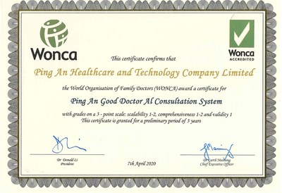 Picture: WONCA standard certification