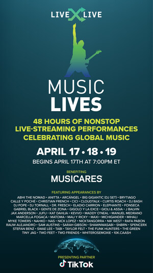 Facebook's Oculus Venues And Complex Announced As Streaming Partners For LiveXLive's "Music Lives" Global Music Festival Featuring 100+ Artists Over 48 Hours For MusiCares 'COVID-19 Relief Fund'