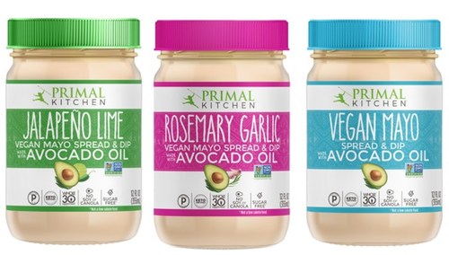 Made with Avocado Oil, the PRIMAL KITCHEN Vegan Mayo is a plant-based, egg-free mayo and comes in three irresistible flavors: Original, Rosemary Garlic, and Jalapeño Lime.
