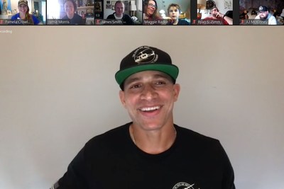 Chicago Bears tight end Jimmy Graham on Zoom with wounded warriors and veterans 