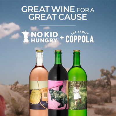 Gia Coppola Wine, created by Francis’s granddaughter who is a third-generation filmmaker, photographer, and artist, will donate $5 to No Kid Hungry with every bottle sold online now through the end of May.