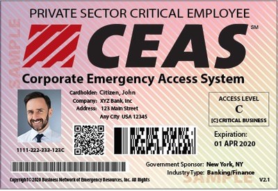 CEAS Announces Just-In-Time 30-day Paper Placards for Enhanced Access Control. Placards are verified by law enforcement using the CEAS mobile verification app at the emergency access location.