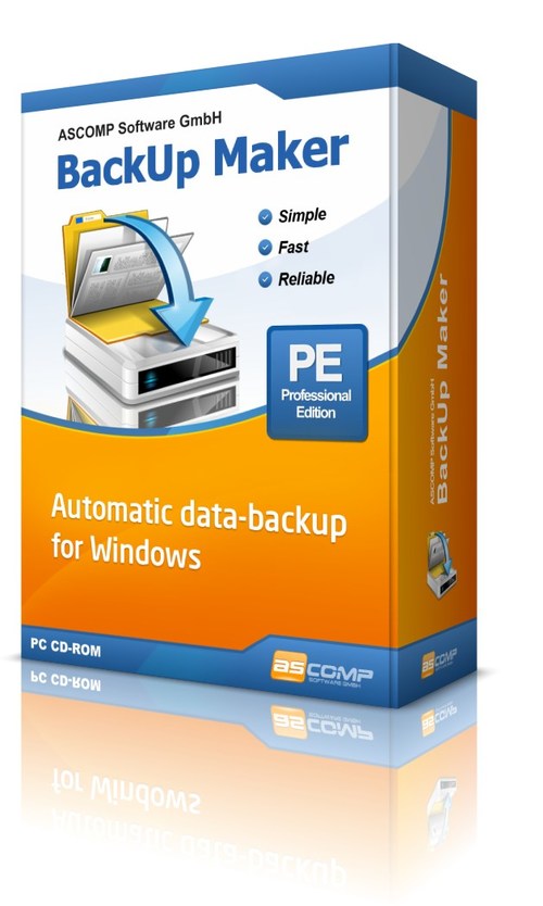 Data backup software for Windows 7/8/10 and Windows Servers